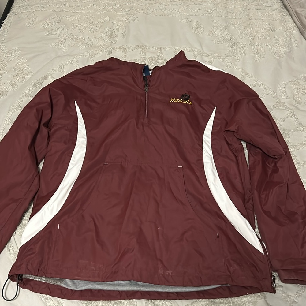 Maroon windbreaker